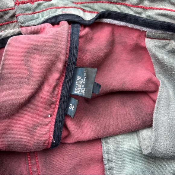 Y2K Reworked Overdyed Cargo Utility Shorts Distressed - Picture 3 of 11